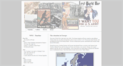 Desktop Screenshot of firstworldwar.olemarius.net