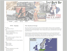 Tablet Screenshot of firstworldwar.olemarius.net